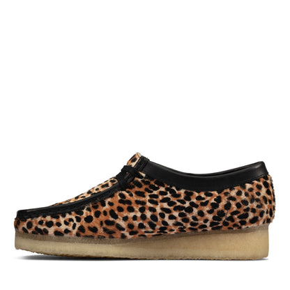 [26160033] WOMENS CLARKS WALLABEE LEOPARD PRINT