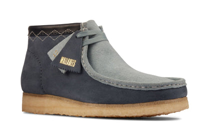 [26163259] Mens Clarks Originals Wallabee Boot 'Blue Combi'