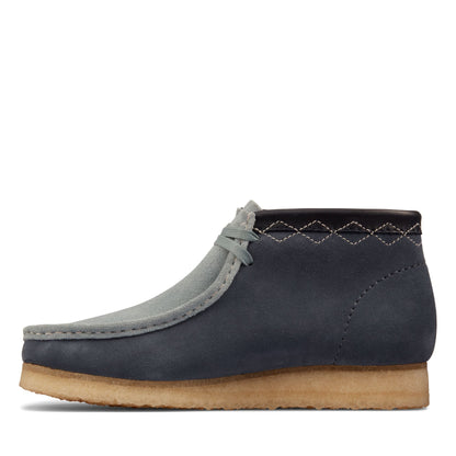 [26163259] Mens Clarks Originals Wallabee Boot 'Blue Combi'