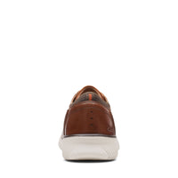 Thumbnail for A close up image of the stylish and versatile MENS CLARKS DONAWAY PLAIN OXFORD shoes in rich brown leather