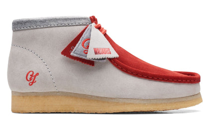 [26165076] Mens Clarks Originals Wallabee VCY 'Red Suede Grey'