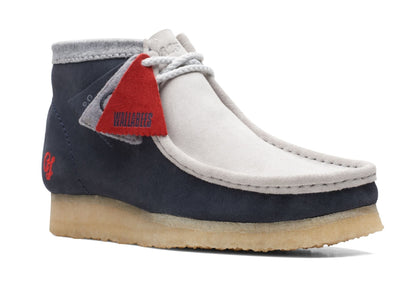 [26165077] Mens Clarks Originals Wallabee Boot VCY 'Navy Grey'
