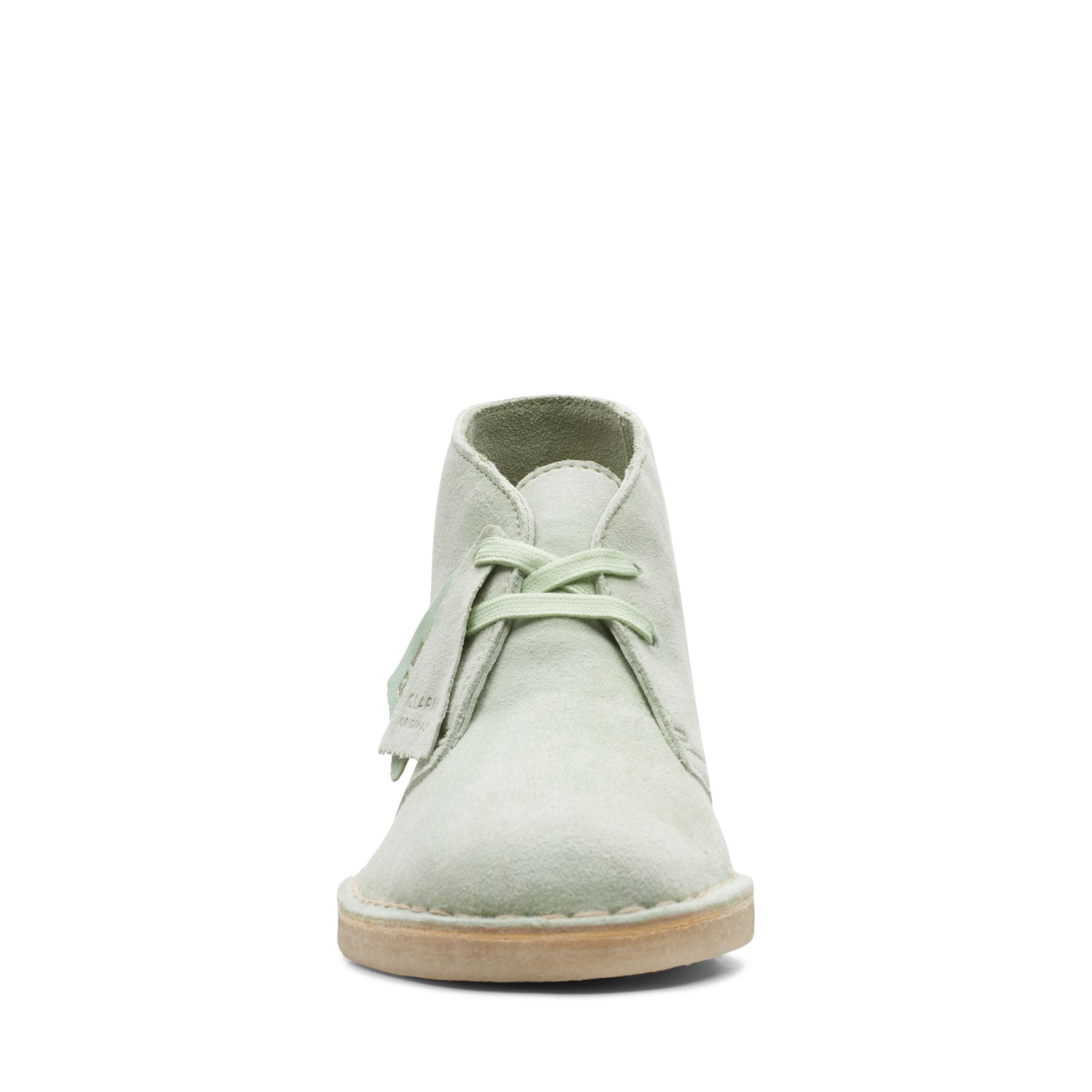 [26165559] WOMENS CLARKS DESERT BOOT PALE GREEN