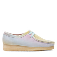 Thumbnail for ###
A close-up image of the womens Clarks Wallabee in beige suede material 