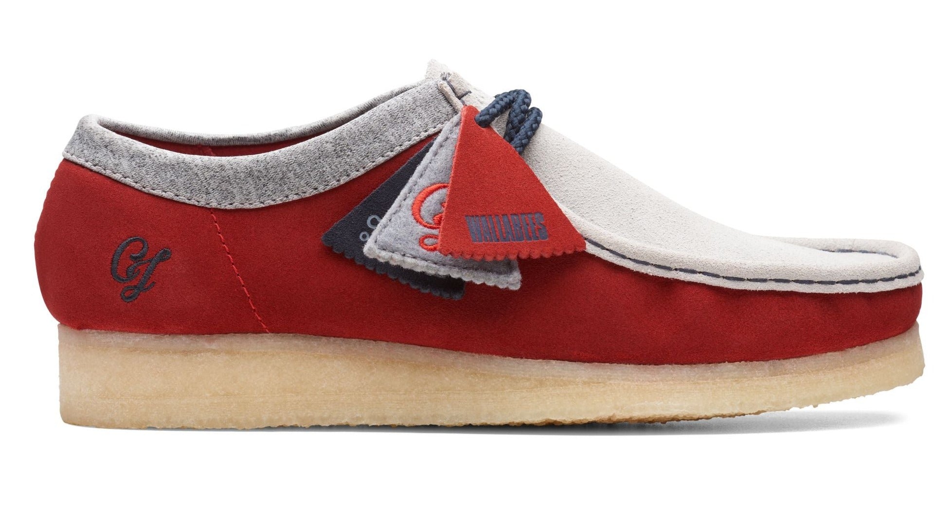 [26166291] Mens Clarks Originals Wallabee VCY 'Red Combi Suede'