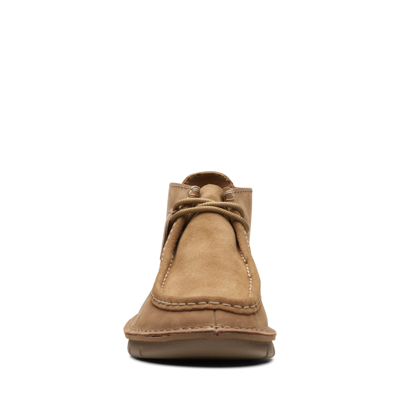 Side view of MENS CLARKS COLEHILL WALLY showing stitching details