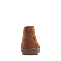 Thumbnail for A close-up image of the stylish and durable [26167770] MENS CLARKS HODSON MID boots in classic brown leather