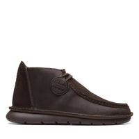 Thumbnail for MENS CLARKS COLEHILL WALLY shoe in brown leather with lace-up design