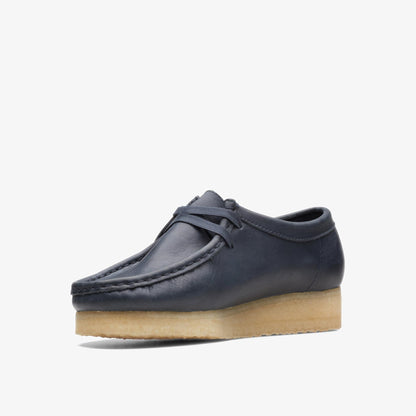 [26168642] Womens CLARKS WALLABEE - NAVY LEATHER