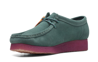 [26168644] Womens Clarks Originals Wallabee 'Teal Combination' (W)