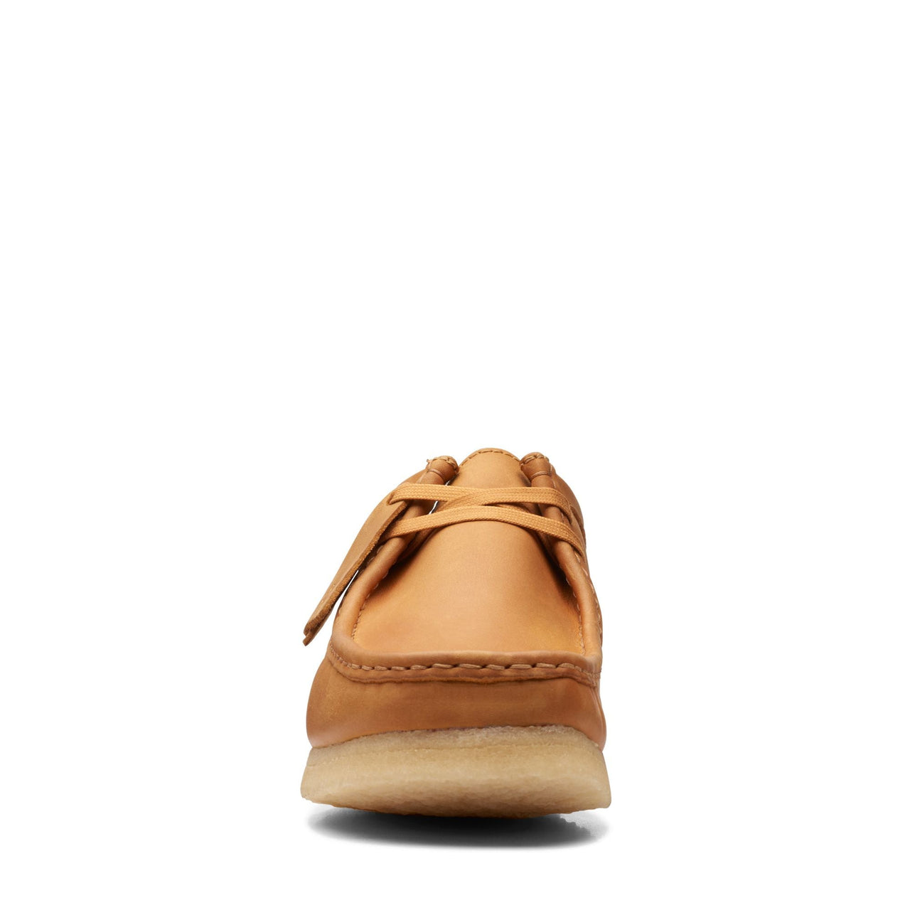 Side view of MENS CLARKS WALLABEE shoes with laces