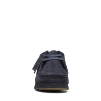 Thumbnail for Side view of MENS CLARKS WALLABEE in navy blue suede