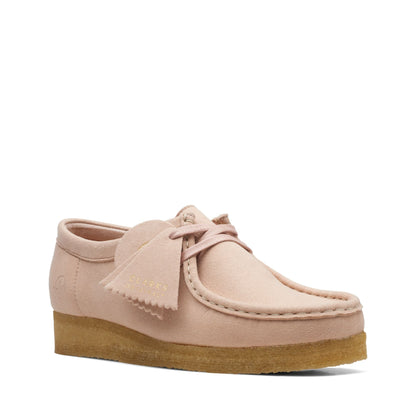 [26169435] WOMENS CLARKS WALLABEE BLUSH SYNTHETIC
