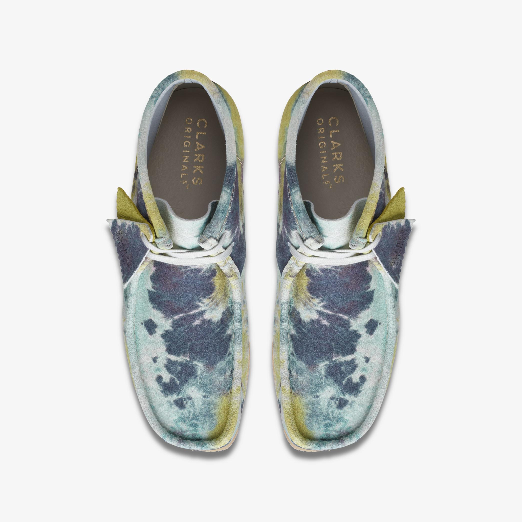 [26169726] Mens CLARKS WALLABEE BOOT - TURQUOISE TIEDYE