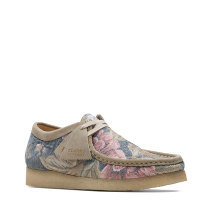 [26169734] Mens Clarks WALLABEE 'GREY FLORAL'