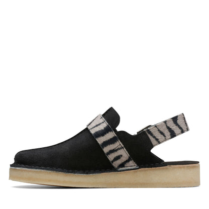 [26169974] WOMENS CLARKS TREK MULE ZEBRA PRINT