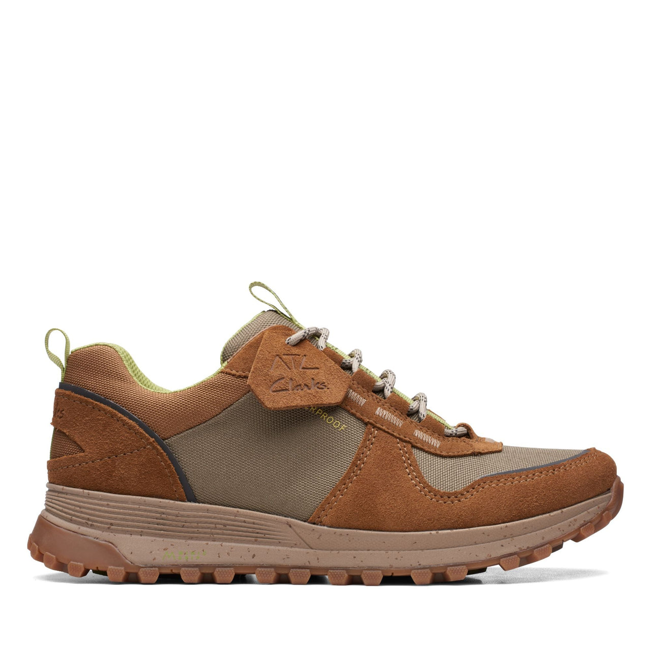 MENS CLARKS ATLTREKWALKWP shoes with waterproof design and sturdy construction 