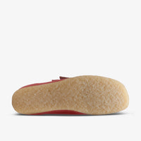 Thumbnail for Side view of mens CLARKS WALLABEE - PINK EMBROIDERY shoe with crepe sole