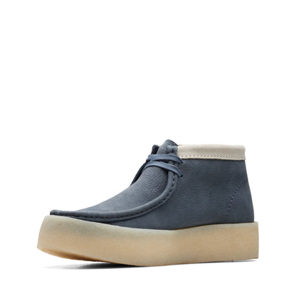 [26171091] MENS CLARKS WALLABEE CUP BOOT - BLUE NUBUCK