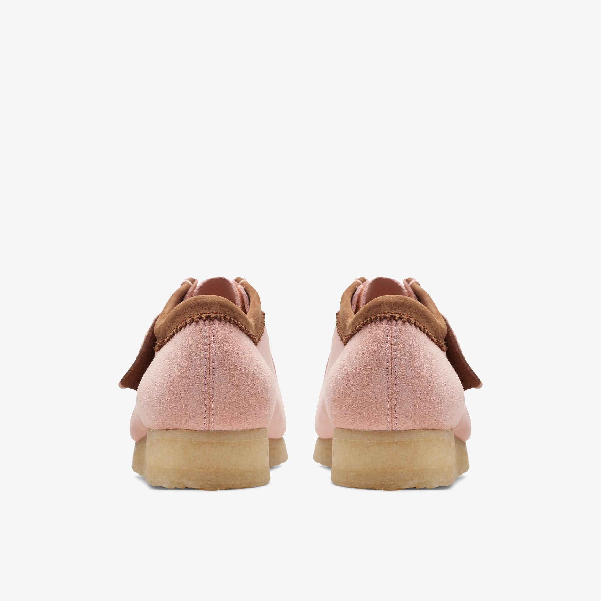 [26171990] Mens CLARKS WALLABEE - PINK COMBI SDE