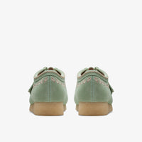 Thumbnail for Fashionable Mens Clarks Wallabee in Green with Unique Embroidery Design