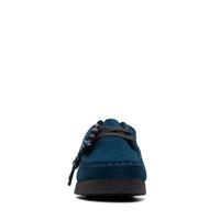 Thumbnail for Side view of [26173243] WOMENS CLARKS WALLABEE shoes in black suede