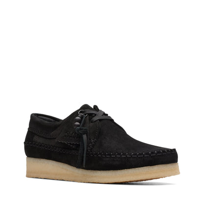 [26173255] WOMENS CLARKS WEAVER BLACK SUEDE