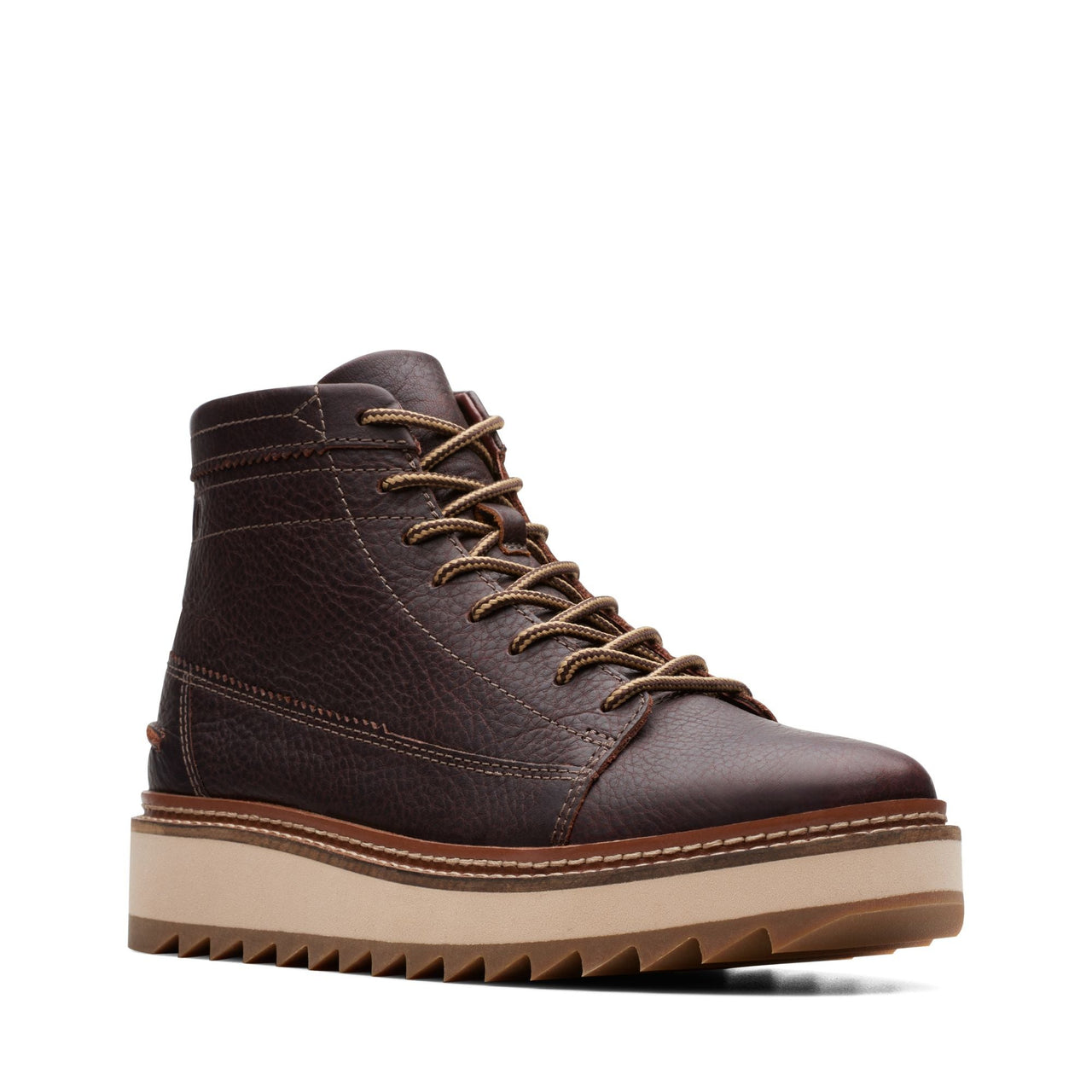 Stylish MENS CLARKS CLARKHILL HI boot with soft fabric lining and padded collar for extra comfort