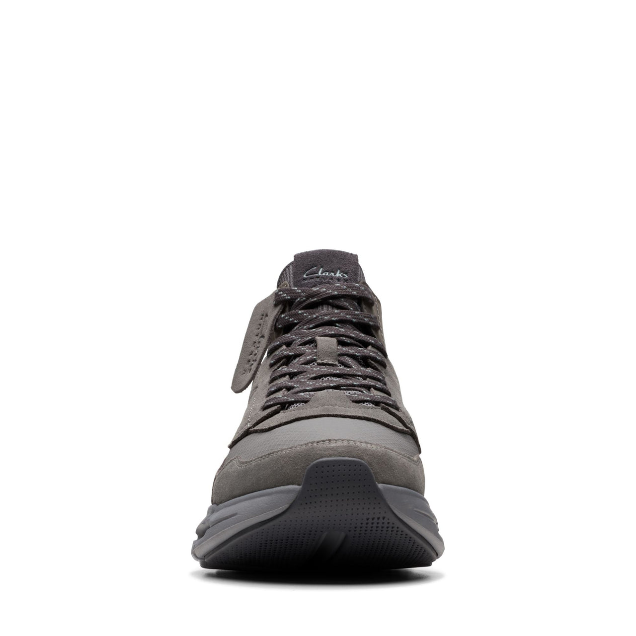 Side view of MENS CLARKS NXE HI GTX showcasing the sleek and modern design