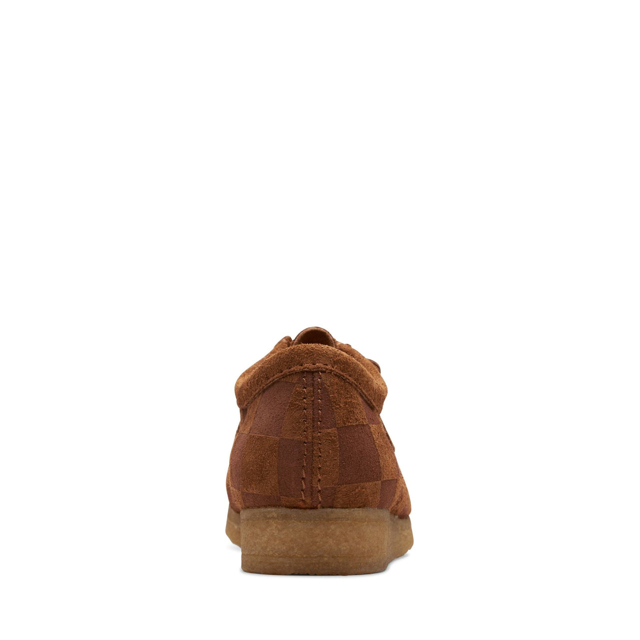 Men's Clarks Wallabee shoes in brown suede with moccasin construction