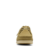 Thumbnail for A close-up image of the classic men's Clarks Wallabee shoe in brown suede