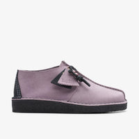 Thumbnail for Womens CLARKS DESERT TREK - MAUVE ankle boots with signature crepe sole