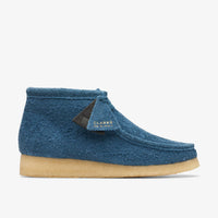 Thumbnail for Mens Clarks Wallabee Boot in Deep Blue with Soft Suede Upper