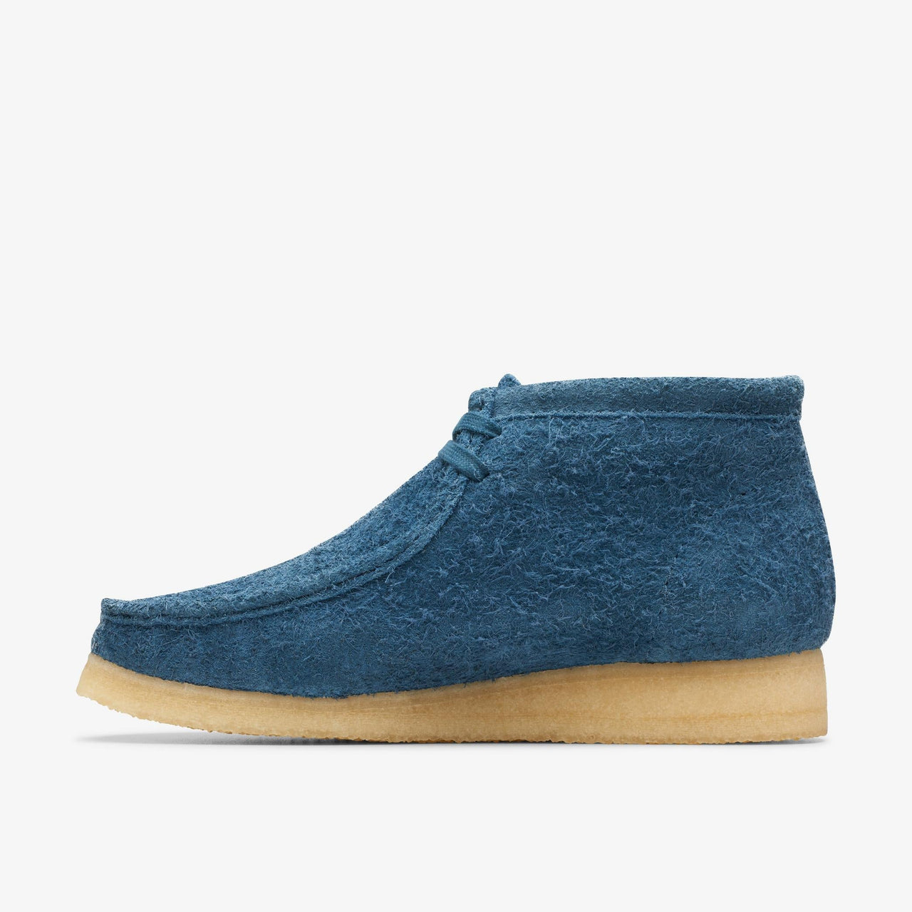 Comfortable and Stylish Wallabee Boot for Men in Deep Blue