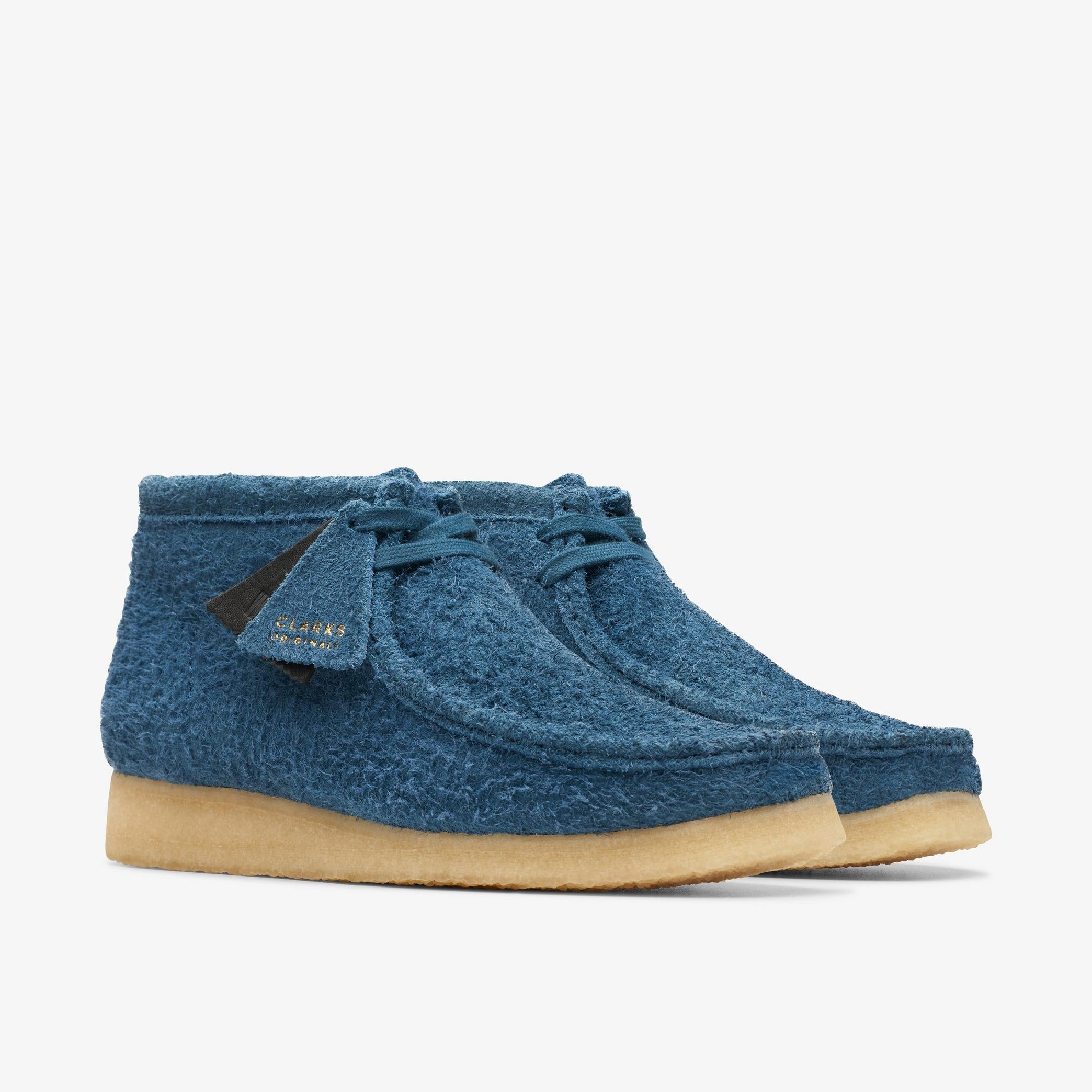 [26174050] Mens CLARKS WALLABEE BOOT - DEEP BLUE