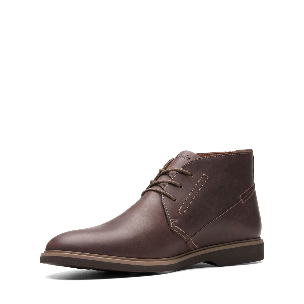 Side view of MENS CLARKS MALWOOD TOP showing the textured sole