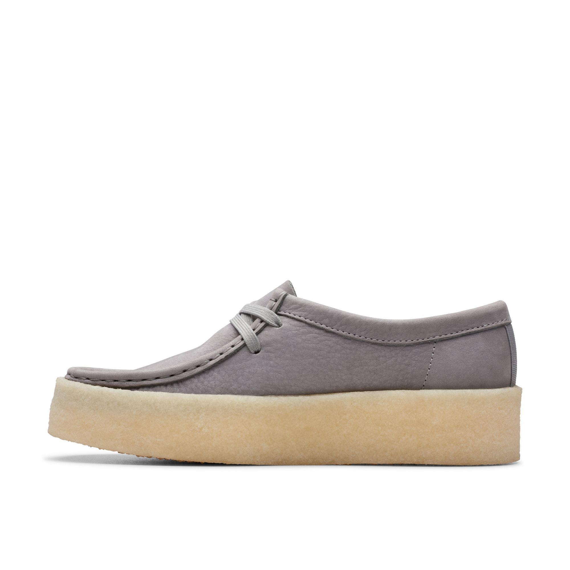 [26175660] WOMENS CLARKS WALLABEE CUP STEEL GREY NBK