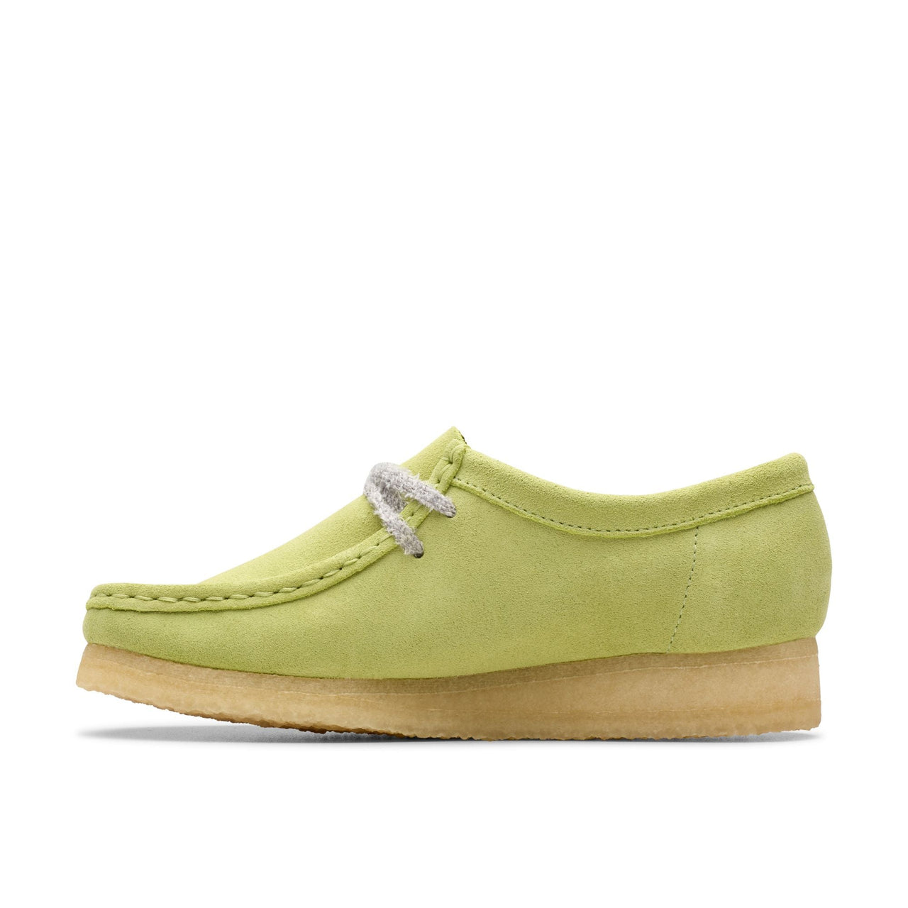 Close-up of the iconic crepe sole of WOMENS CLARKS WALLABEE