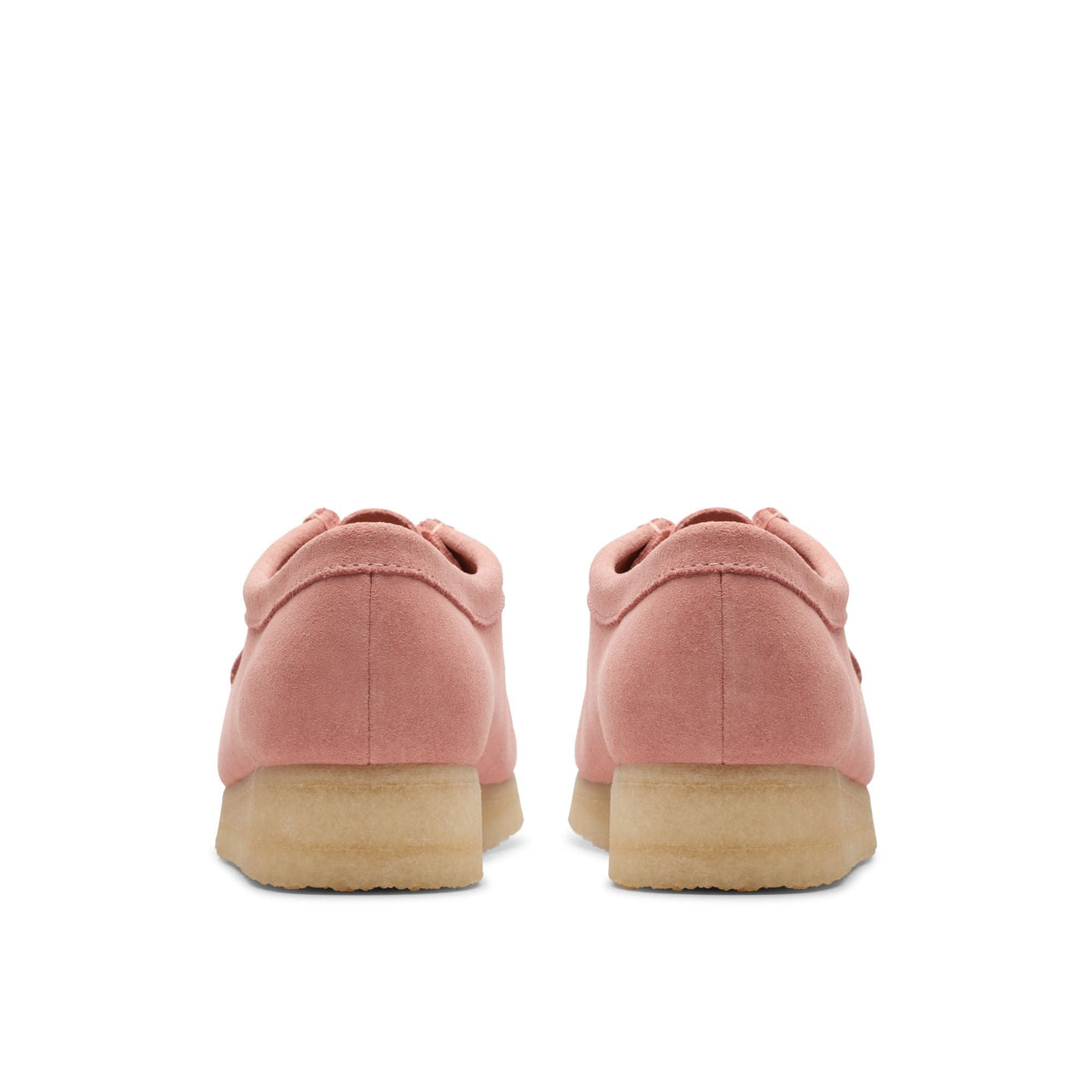 Side view of WOMENS CLARKS WALLABEE in sand suede