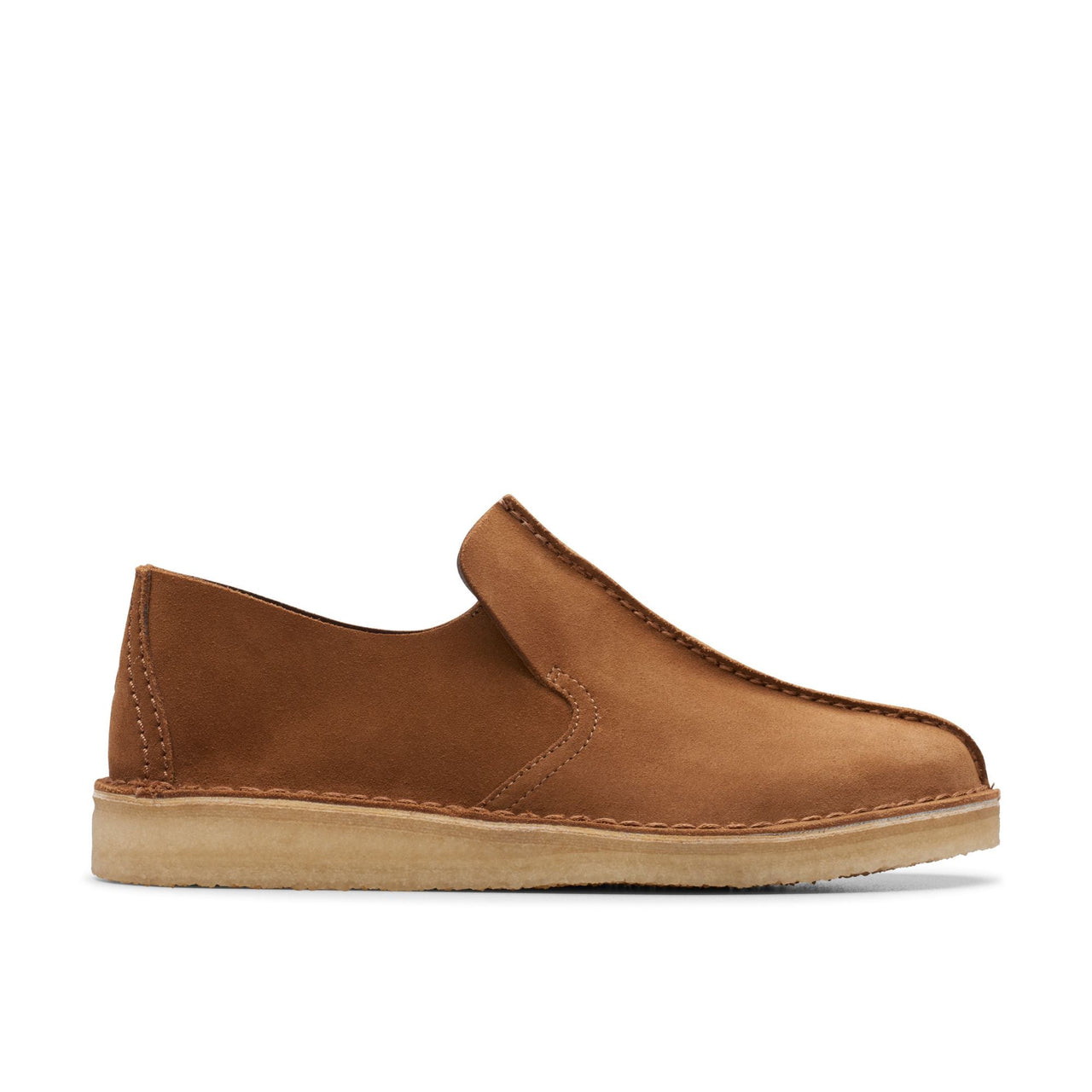 MENS CLARKS DESERT MOSIER shoes in tan suede with classic design