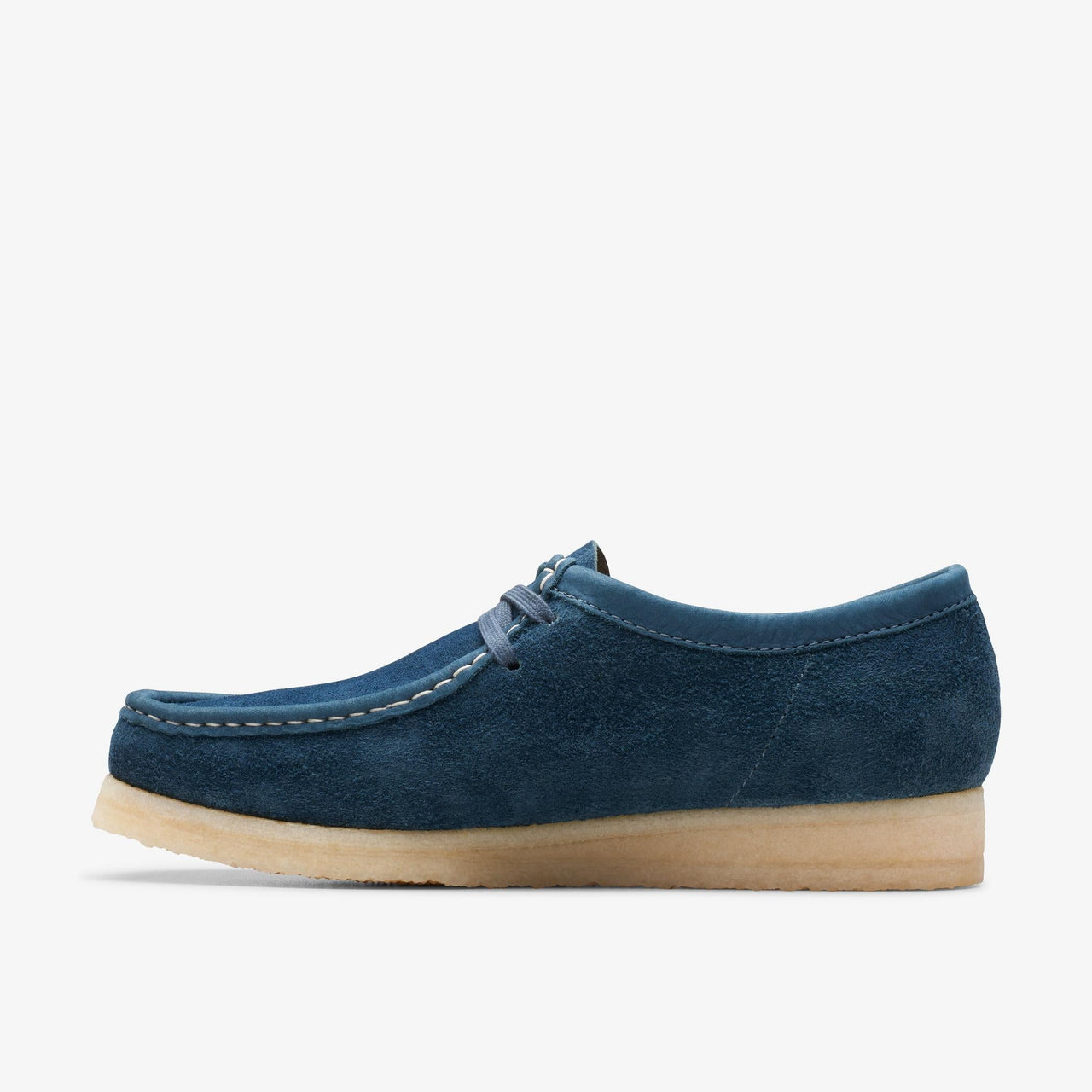 Mens CLARKS WALLABEE - NAVY/TEAL SDE shoes for casual style