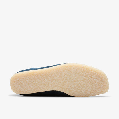 [26175709] Mens CLARKS WALLABEE - NAVY/TEAL SDE