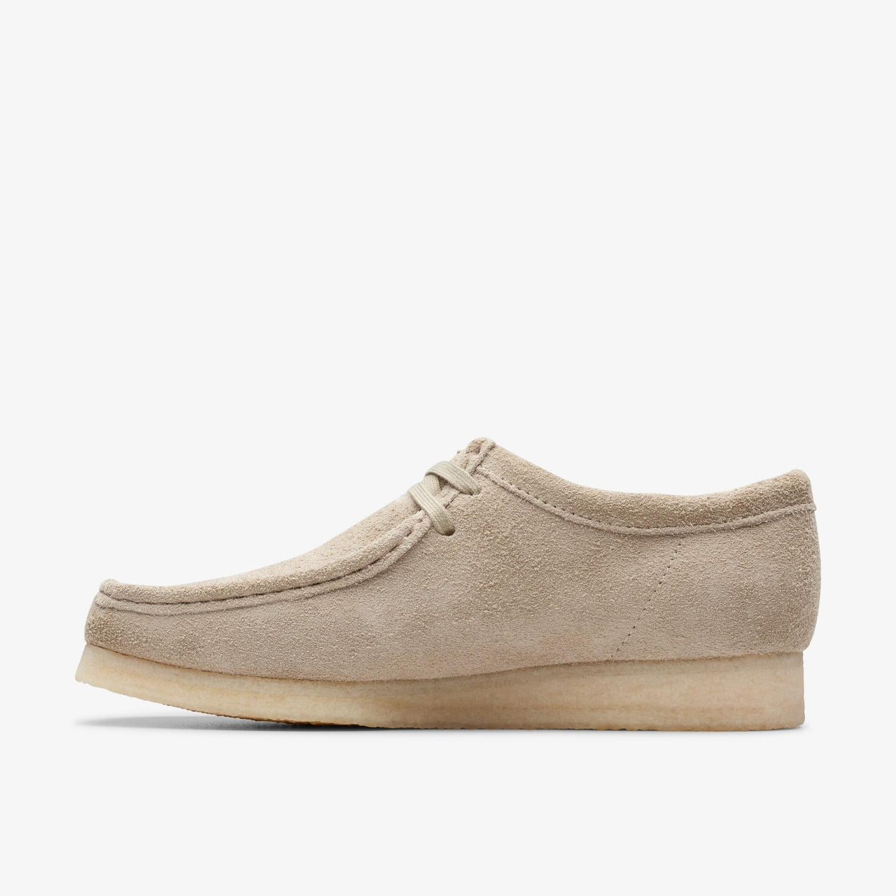 Stylish and comfortable mens' Clarks Wallabee Pale Grey Shoes