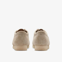 Thumbnail for High-quality mens' Clarks Wallabee shoes in pale grey