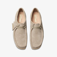 Thumbnail for Classic mens' Clarks Wallabee shoes in pale grey for everyday wear