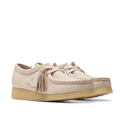 [26175773] WOMENS CLARKS WALLABEE BEIGE LEATHER