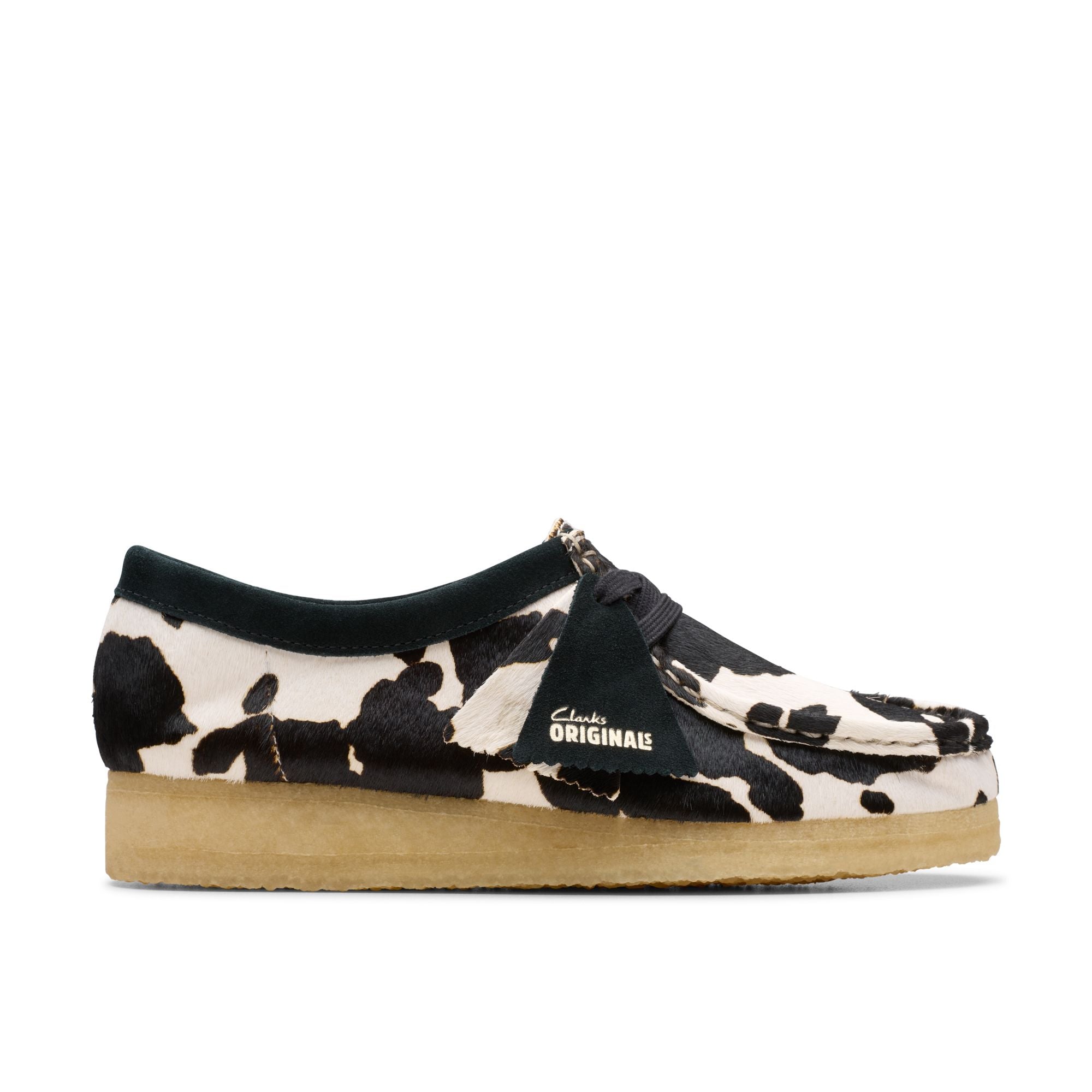 [26175835] WOMENS CLARKS WALLABEE COW PRINT HAIRON