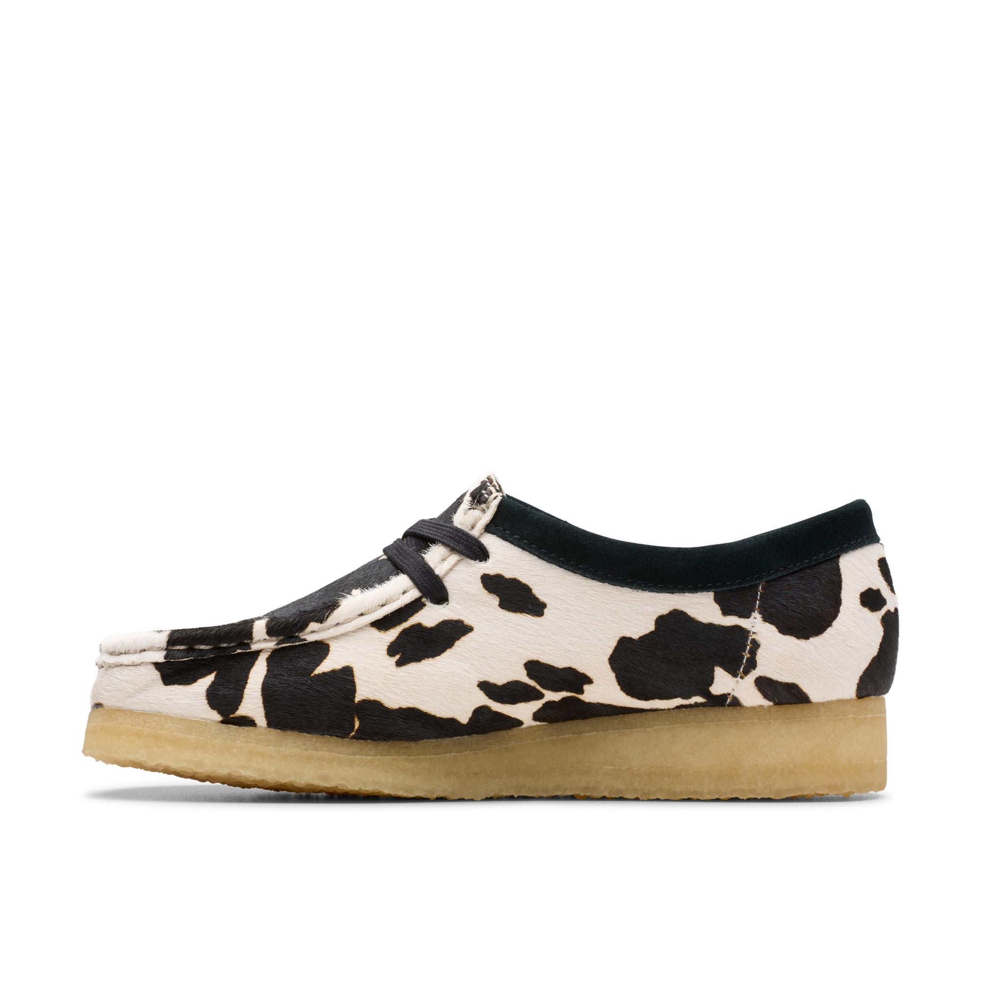 [26175835] WOMENS CLARKS WALLABEE COW PRINT HAIRON