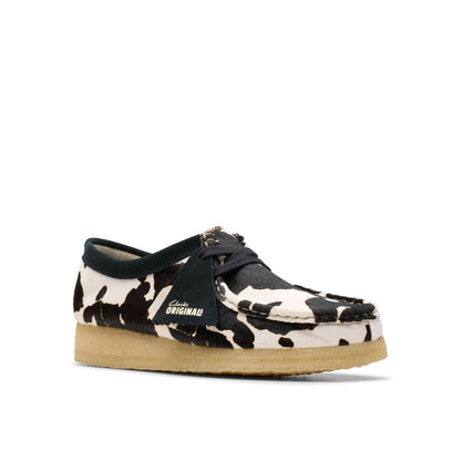 [26175835] WOMENS CLARKS WALLABEE COW PRINT HAIRON