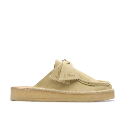 [26176555] WOMENS CLARKS DESERT NOMAD MULE MAPLE SUEDE